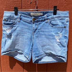 Jean shorts size 14 from Torrid with distressing